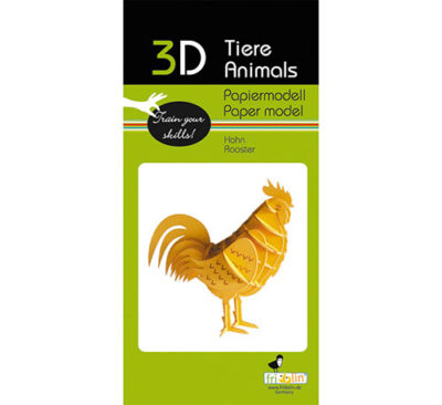3D Model od papira Pijetao - Slika 2