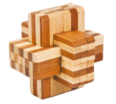 IQ Test bamboo puzzle „Križ“