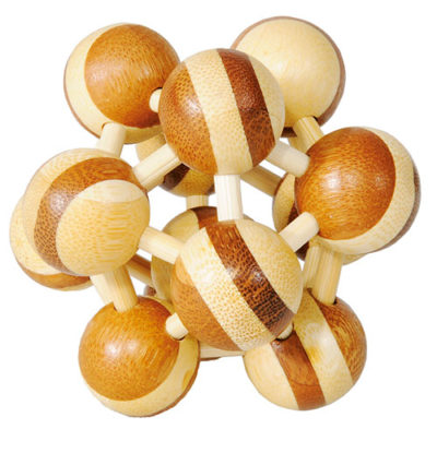 IQ Test bamboo puzzle „Dvobojni atom“